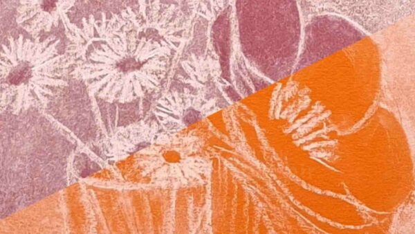 Dessin d'un bouquet de fleurs en couleur